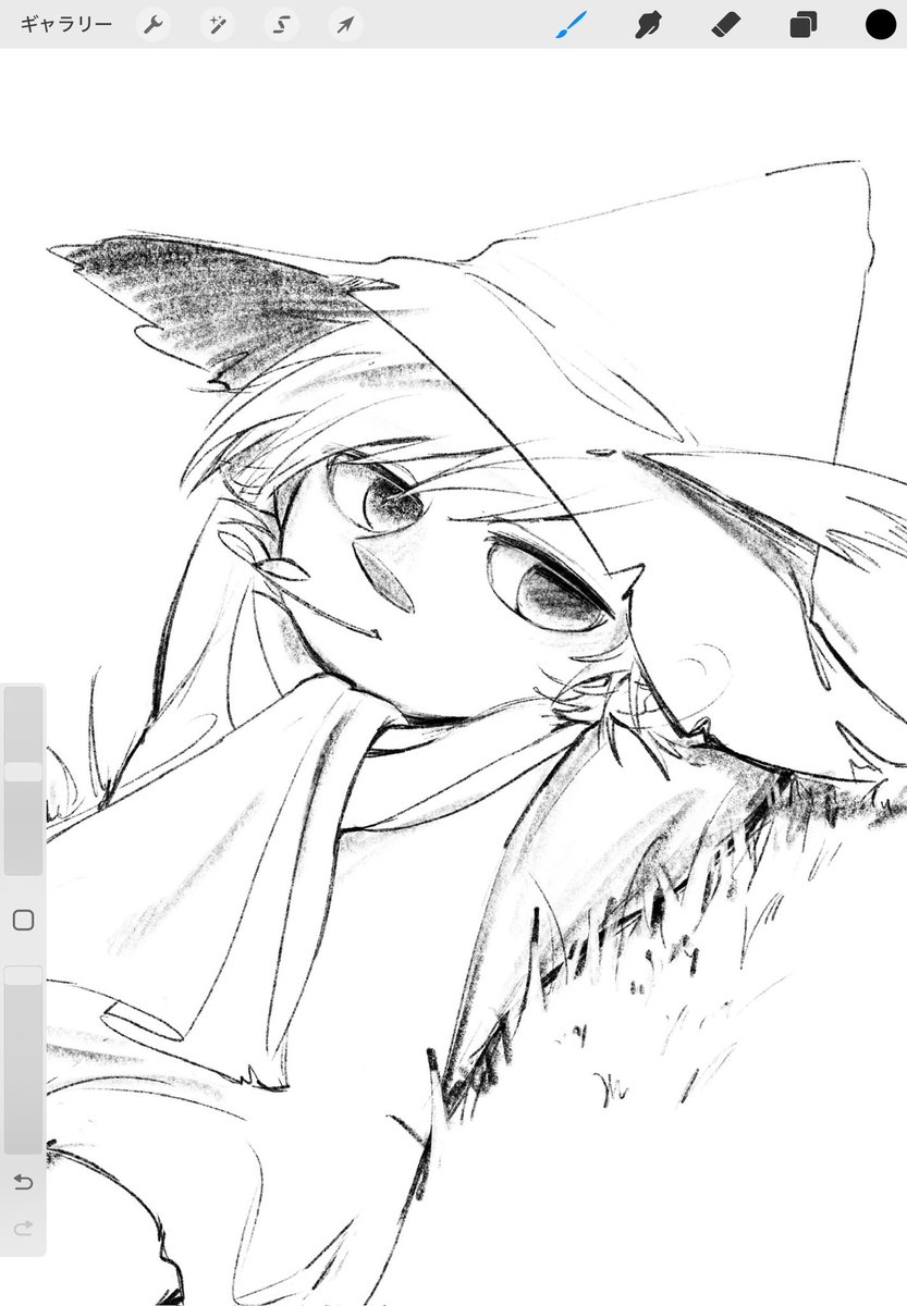 26E5qt's tweet photo. 久しぶりに落描き https://t.co/Ag6Tu2ctMD