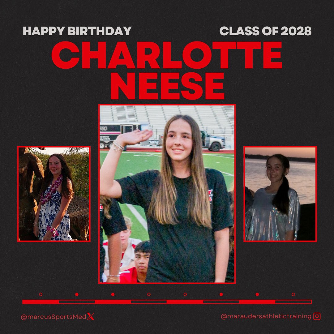 Happy Birthday to one of our wonderful sophomores, Charlotte Neese! We hope you have an awesome day🎉🥳🎈