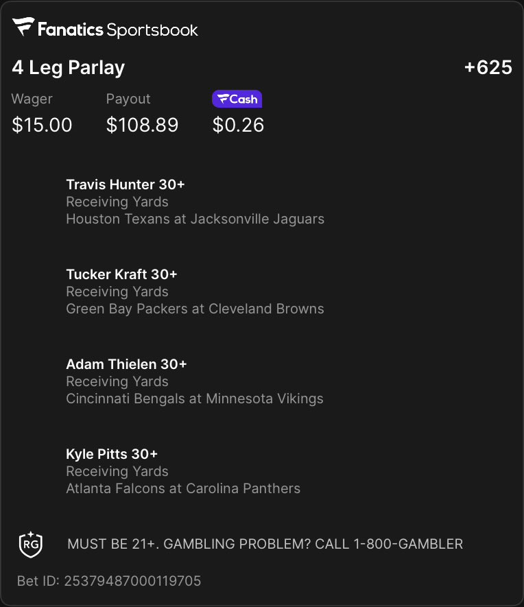 TouchPapa_'s tweet image. Let's have a day, don't overthink the week 3 slate! ✅🫡

@FanaticsBook #NFLPicks #GamblingX