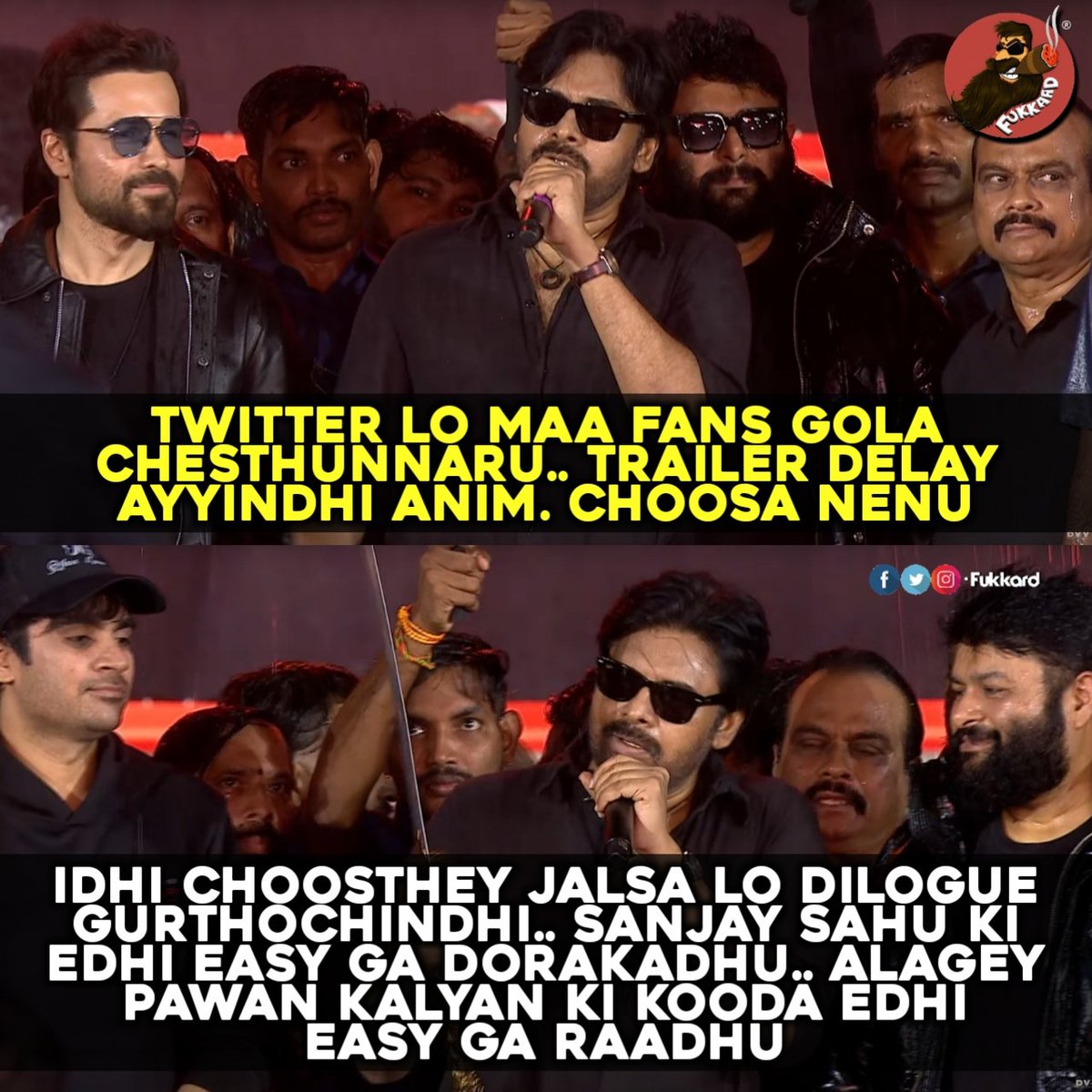 Fukkard's tweet image. #PawanKalyan at #OGPreReleaseEvent