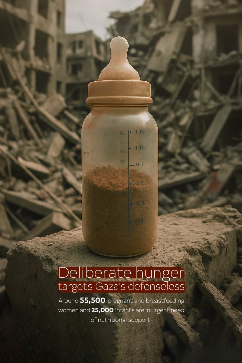 Empty bottles, empty stomachs, and a world that looks away.....
 #Gaza #LetThemLive #EndTheSiege
#EmptyPlatesForGaza