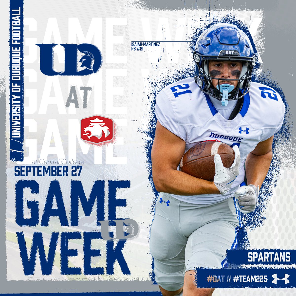 It’s game week!!

We are taking on Central College on Saturday at 1 pm!

#DAT // #TEAM225