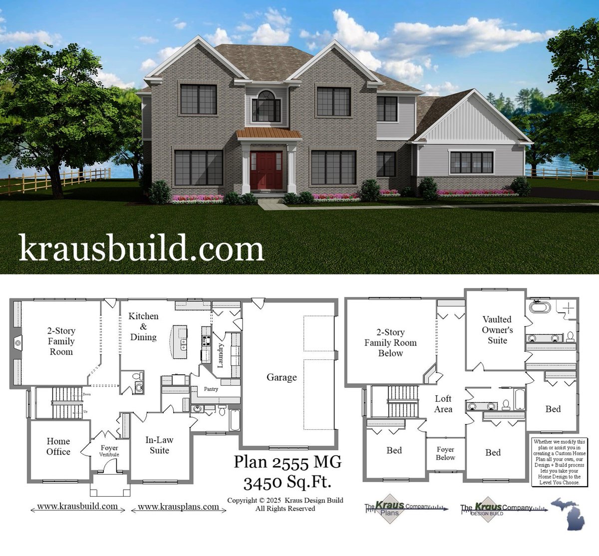 DesignBuildMI's tweet image. We Design + Build On Your Lot. Explore the endless possibilities of your dream home design today! Visit krausplans.com for a wealth of inspiration and customization options that cater to your unique style.