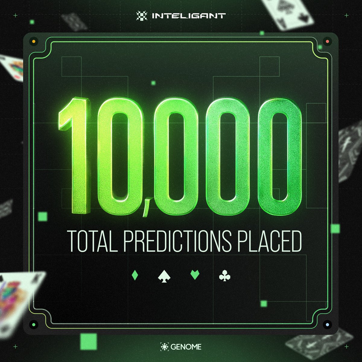 Inteligant_'s tweet image. 🧬 10,000 predictions on the table

Every move made in Inteligant is now etched onchain - forever.

10,000 steps closer to $NOME.

Are you ready to place the next one?