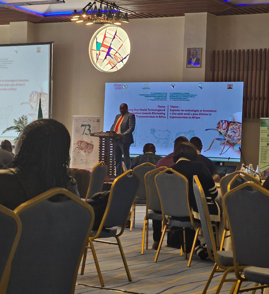 au_ibar's tweet photo. “#OneHealth, One Africa, One Future” - The #ISCTRC2025 closed with calls for unity, innovation &amp; youth leadership in Africa’s fight against trypanosomiasis. AU-IBAR reaffirmed its 2030 elimination target as focus shifts to the 75th Jubilee in 2027.🔗 More: https://t.co/C5Ih8UQWRy https://t.co/loB7fn4S3m