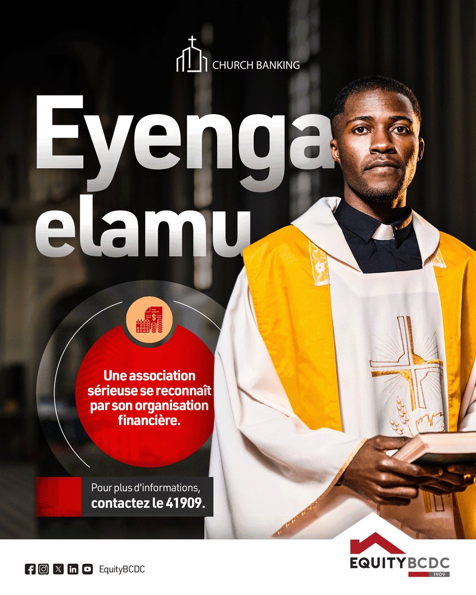 @KankuMuteb6817Une Église bien organisée, c’est aussi une gestion financière claire et transparente.
Avec Church Banking, bâtissez une association forte et crédible.

#EyengaElamu #ChurchBanking