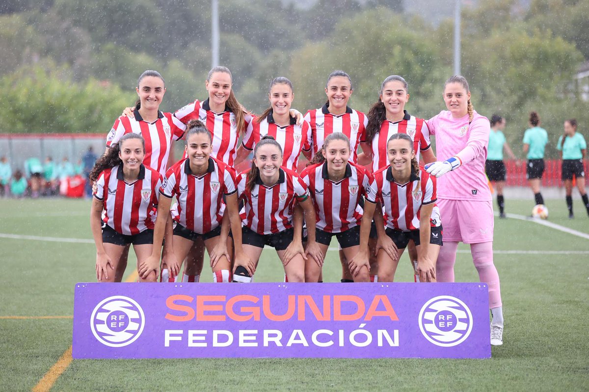 AthleticClubFem's tweet photo. CANTERA I HARROBIA

🔥 ¡Tercera victoria consecutiva de nuestro filial!

Gure bigarren taldeak garaipena erdietsi du Segunda Federacion mailako hirugarren jardunaldian.

#AthleticClubFem B 3⃣-0⃣ @MadridCFF B
⚽️ Izaro, Irati, Gurtubay

#AthleticLezama 🦁 https://t.co/RzPxHR10oR