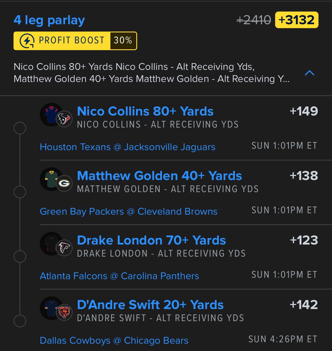 PaulPickz's tweet photo. NFL PARLAYS 🚀🏈🚀🏈

Let’s cash today!!!

#NFL #fanduel #football #sportsbettingtwitter #betting #DraftKings #bets #Freepicks #GamblingX #GamblingTwitter https://t.co/i8JGcB70Bc