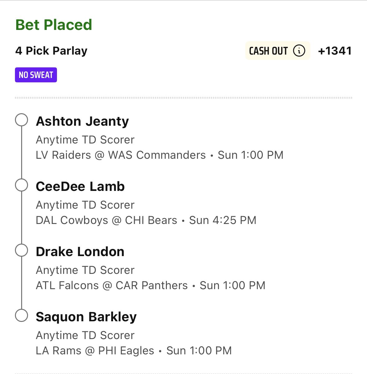 PaulPickz's tweet photo. NFL PARLAYS 🚀🏈🚀🏈

Let’s cash today!!!

#NFL #fanduel #football #sportsbettingtwitter #betting #DraftKings #bets #Freepicks #GamblingX #GamblingTwitter https://t.co/i8JGcB70Bc