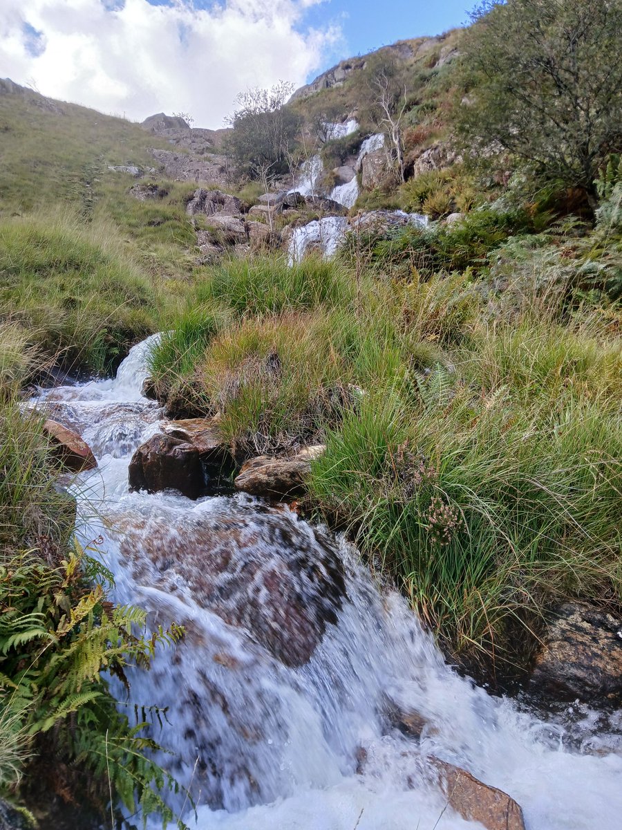 Waterfall. Up in the hills. Elan Valley.