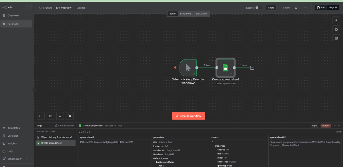 KLASMAT0's tweet image. Day 3 of my AI + n8n journey 🚀
• Connected Google Sheets with n8n (OAuth setup via Google Cloud Console)
• Built test workflows with Airtable + time triggers
• Created a form submission workflow that writes into Airtable
🔥 #AI #n8n #Automation