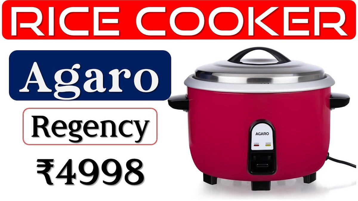 GadgetsShiksha's tweet image. The Agaro Regency 5 Liter Electric Rice Cooker is a versatile kitchen appliance 🍚🔌 that can help you effortlessly cook delicious rice dishes for your family. #CookingMadeEasy #KitchenEssentials ►youtu.be/INRylH88ULk