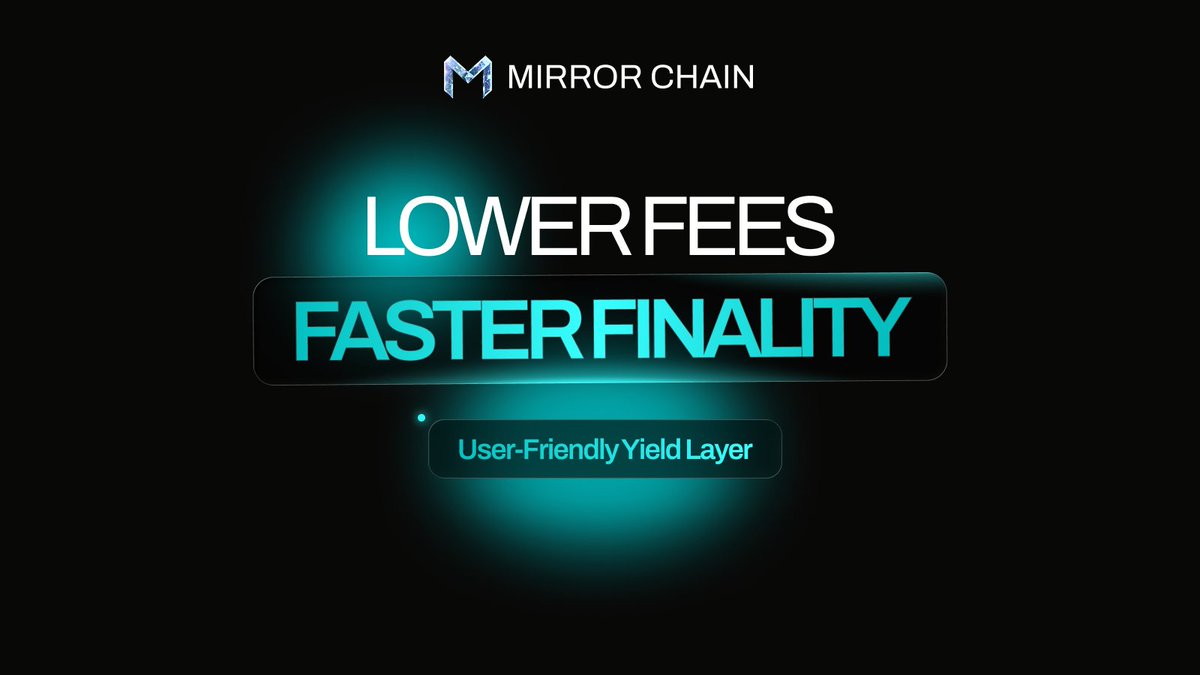 mirrorchainx's tweet image. Lower gas + Faster finality = More transactions!

📈 More transactions ⏩ more 1% reflection events paid to $MIRROR holders through R.E.M (Reflection Earning Mechanism)