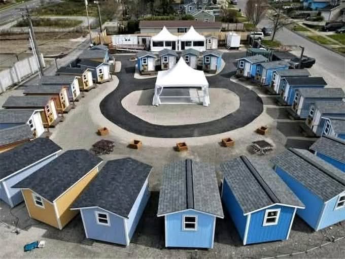 The Puyallup tribe’s tiny home village for homeless tribal members. 🩵 Now there's an idea.