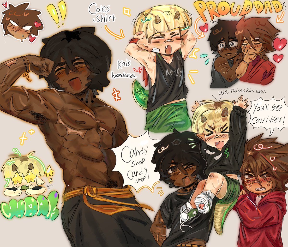 Proudlavaadads! Green bean is here too Congratulate him or else