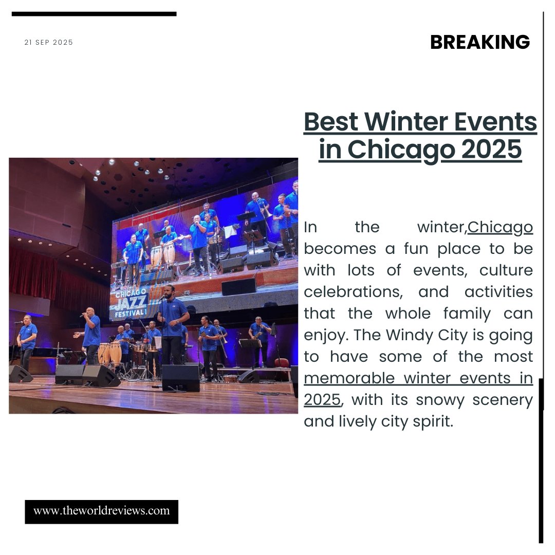 tworldreviews's tweet image. Chicago turns into a winter wonderland in 2025! From ice festivals to holiday lights, the city is set for unforgettable events. #ChicagoWinter #WindyCityVibes