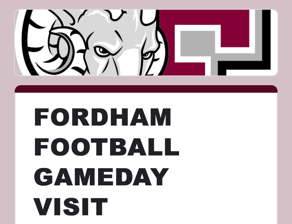 I wanna thank <a href="/FORDHAMFOOTBALL/">Fordham Football</a> for the game day invites and <a href="/Coach_Conlin/">Joe Conlin</a> and <a href="/CoachCiocci/">Steven Ciocci</a> I appreciate the opportunity. <a href="/CoachJakeOwens9/">Jake Owens</a> <a href="/CoachHenzmann/">Coach Liam Henzmann</a>