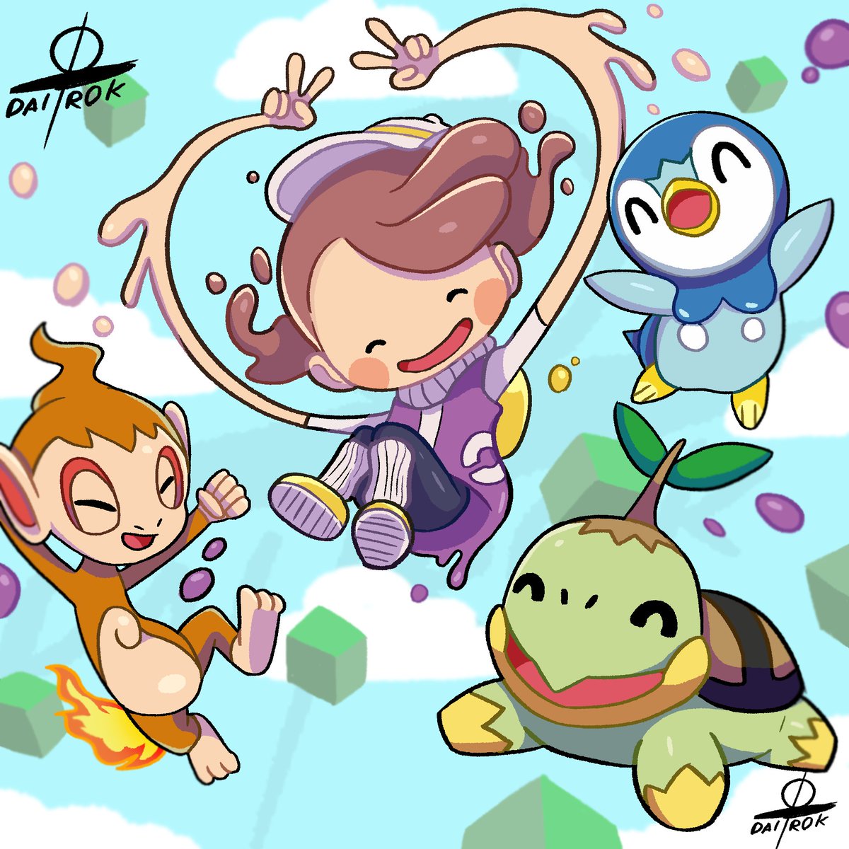 I love #Pokopia! it such a cute little concept and it looks so comfy. Can't wait to play it! So here's some art I made of it :D 

#PokemonPokopia #fanart