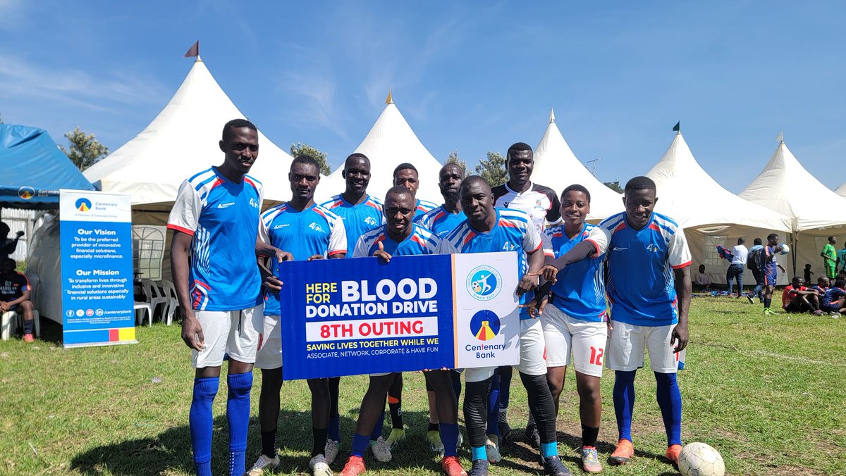 MbararaCorpClub's tweet photo. THANK YOU @CentenaryBank for supporting the #MCBloodDonationDrive at the 
#MCC8thOutingKakyekaStadium https://t.co/oKOKaA3GKQ
