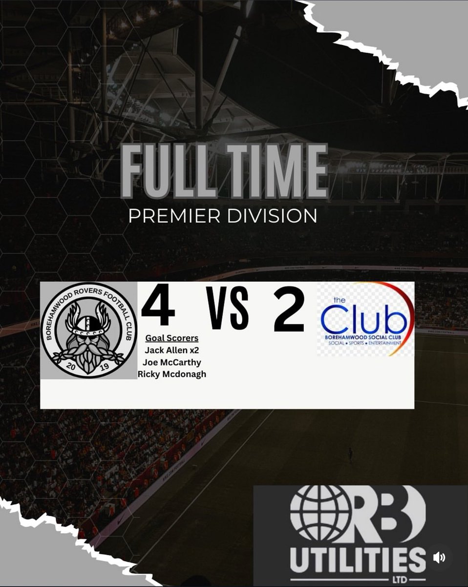 Bragging rights belong to us. 

4-2 in the local derby against <a href="/bwsc_fc/">BWSC FC</a> 😮‍💨

A proper team performance 💪🏼

#UpTheRovers ⚫️⚪️
