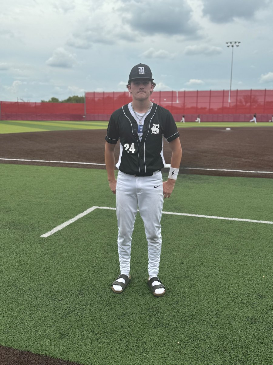 F: <a href="/TxBlacksox2028/">Texas Blacksox National 2028</a> 4, Lindale 1
PoG: Jackson Hays 4 IP, 7 K
Hitter: <a href="/BensonBrown2028/">Benny</a> 1-2, 2B, RBI