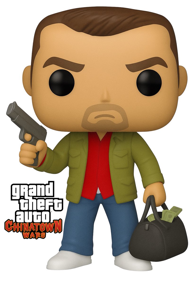 E_mannual's tweet photo. DISCLAIMER: I DO NOT OWN THESE CHARACTERS NOR THE GTA LOGO 

Funko Pop concept art of GTA’s most notorious main criminals across the universe featuring Victor “Vic” Vance, Toni Cipriani, and Huang Lee.

#Funko #FunkoPOPNews #conceptart #GTA6 #GTA5募集 https://t.co/cgtbgq4Zr0