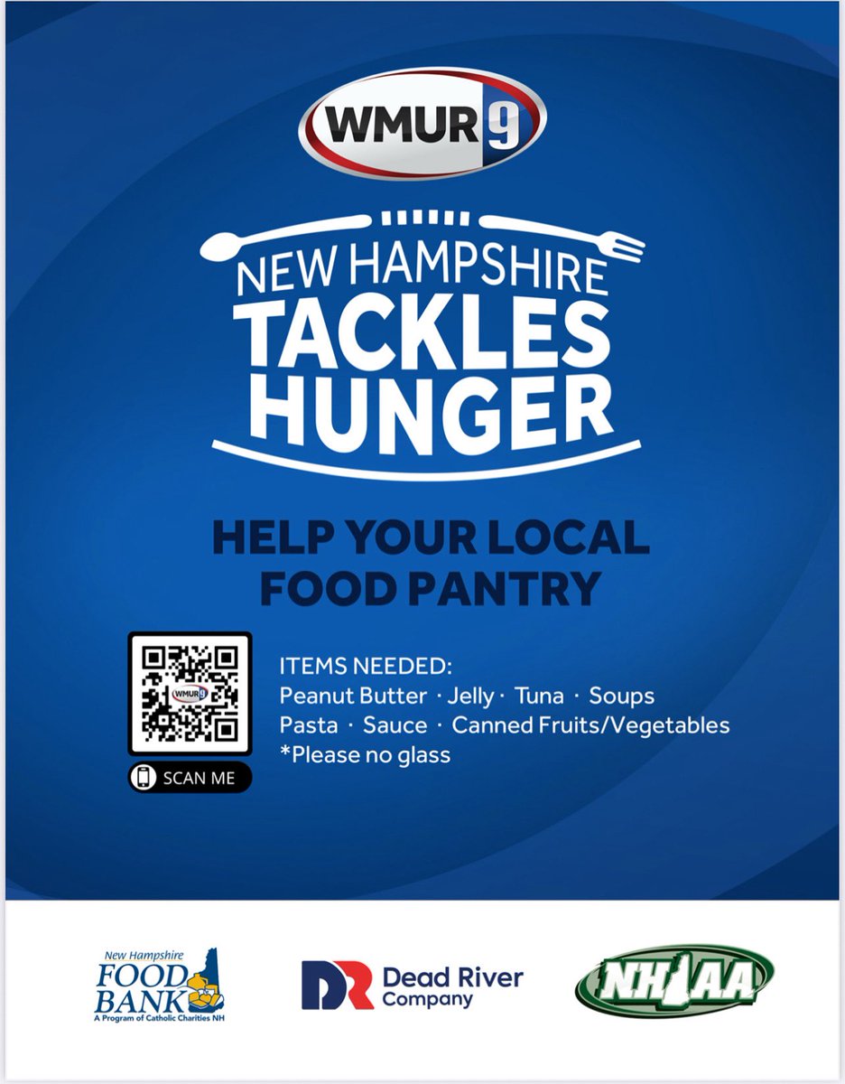 It’s <a href="/KennettAthletic/">Kennett Athletics</a> HC week &amp; we’re collecting non-perishable food &amp; monetary donations for the annual food drive. There will be inter team competitions &amp; boxes for classes to bring in items Mon-Fri for Spirit Week points. Free admission to the FB game &amp; dance w/ 5 food items!