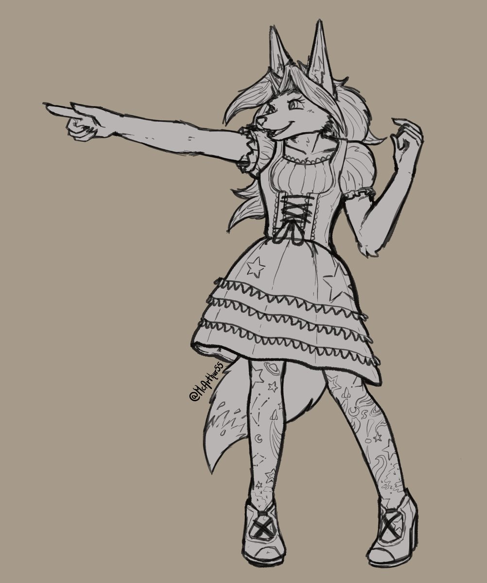 McArthur55's tweet photo. During my stay at my girlfriend's place, we did a lil sketchinsunday together! @KristinTree3 

Jane is wearing a cute lolita dress, and of course gets all excited about it! https://t.co/VbBbsrhOp0