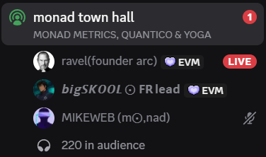 The Monad Metrics Guild (mainnet arc) tweet media