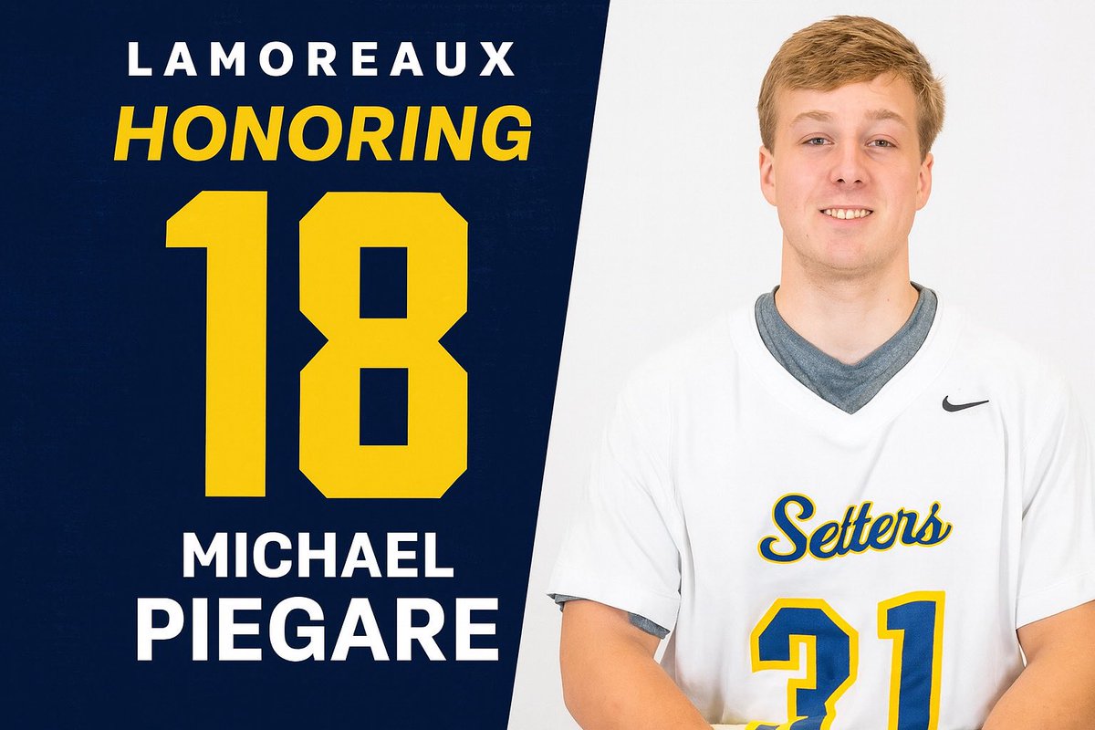 This season, Trevor Lamoreaux will wear #18 in honor of Michael Piegare. 💙💛

Each year, Pace Lacrosse selects a player who embodies what our program stands for on the field, in the classroom, and in life. Trevor has earned this honor and will carry Michael’s legacy with pride.