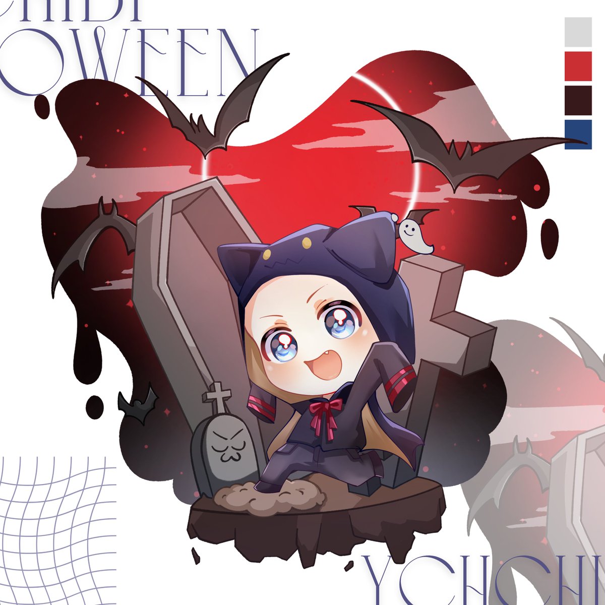 soumasatsuki's tweet photo. ₊˚48 HOURS HALLOWEEN RAFFLE!!!˚₊
   .˚⊹.🎃YCH CHIBI ILLUSTRATION🎃.˚⊹.

👻 2 WINNERS → each get 1 Chibi YCH!!

Rules :
₊˚ following me 👻
₊˚ ♡︎/⟳  this post 🦇
₊˚ leave your OC in the comments~!🎃

ENDS SEPTEMBER 23th ┆
 ╰ ˖☆ ➜ #artraffle #raffle　#artgiveaway