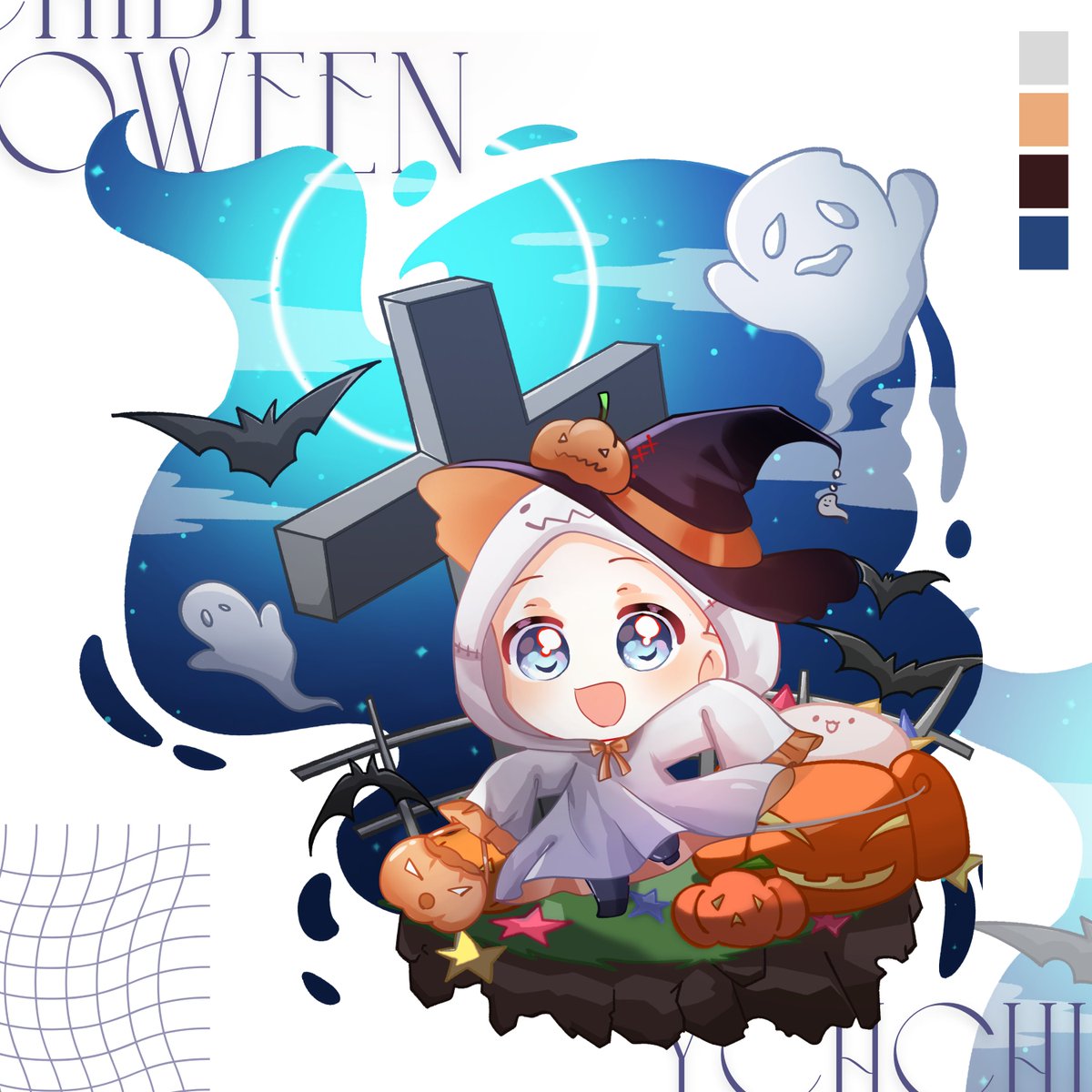 soumasatsuki's tweet photo. ₊˚48 HOURS HALLOWEEN RAFFLE!!!˚₊
   .˚⊹.🎃YCH CHIBI ILLUSTRATION🎃.˚⊹.

👻 2 WINNERS → each get 1 Chibi YCH!!

Rules :
₊˚ following me 👻
₊˚ ♡︎/⟳  this post 🦇
₊˚ leave your OC in the comments~!🎃

ENDS SEPTEMBER 23th ┆
 ╰ ˖☆ ➜ #artraffle #raffle　#artgiveaway