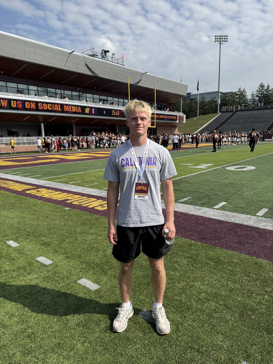Lincoln Senti (@linc18_s) on Twitter photo Thank you <a href="/CMU_Football/">Central Michigan Football</a> and <a href="/Coach_Butler_/">Garrett Butler</a> for the game day invite on Saturday! Great conversations with the coaching staff and loved learning more about the program. #FireUpChips
<a href="/Coach_BJFarrell/">BJ Farrell</a> <a href="/CoachChapin/">Jim Chapin</a> <a href="/DrinkallCoach/">Matthew Drinkall 🇺🇸</a> <a href="/CoachSeanCronin/">Sean Cronin</a> <a href="/Coach_Wolszon/">Kyle Wolszon</a> <a href="/Fleming_Coach/">Wes Fleming</a> Thank you <a href="/CMU_Football/">Central Michigan Football</a> and <a href="/Coach_Butler_/">Garrett Butler</a> for the game day invite on Saturday! Great conversations with the coaching staff and loved learning more about the program. #FireUpChips
<a href="/Coach_BJFarrell/">BJ Farrell</a> <a href="/CoachChapin/">Jim Chapin</a> <a href="/DrinkallCoach/">Matthew Drinkall 🇺🇸</a> <a href="/CoachSeanCronin/">Sean Cronin</a> <a href="/Coach_Wolszon/">Kyle Wolszon</a> <a href="/Fleming_Coach/">Wes Fleming</a>