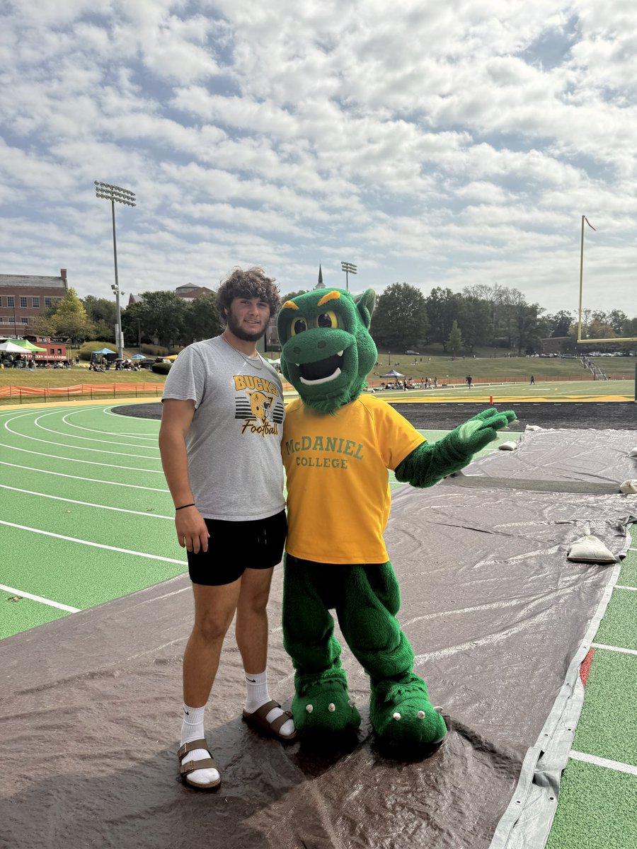 I had an amazing time at McDaniel College yesterday. I wanted to thank <a href="/Coach_EPoulson/">Enzo Poulson</a> for having me out I can’t wait to get on campus again.