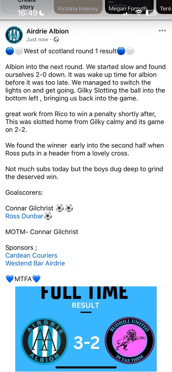 Airdrie Albion tweet media