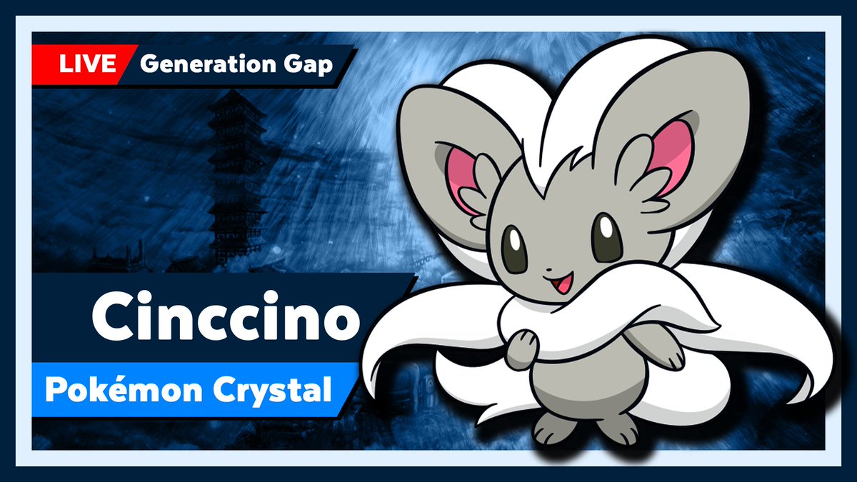 I'm live playing Cinccino only in Pokémon Crystal!
