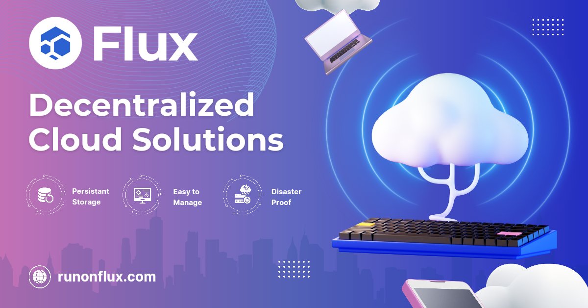 RunOnFlux's tweet photo. Cloud needs?
Flux is always to the rescue.

Experience enteprise-grade perfomance for all your clouds needs without breaking the bank! https://t.co/D0vtALm6CK