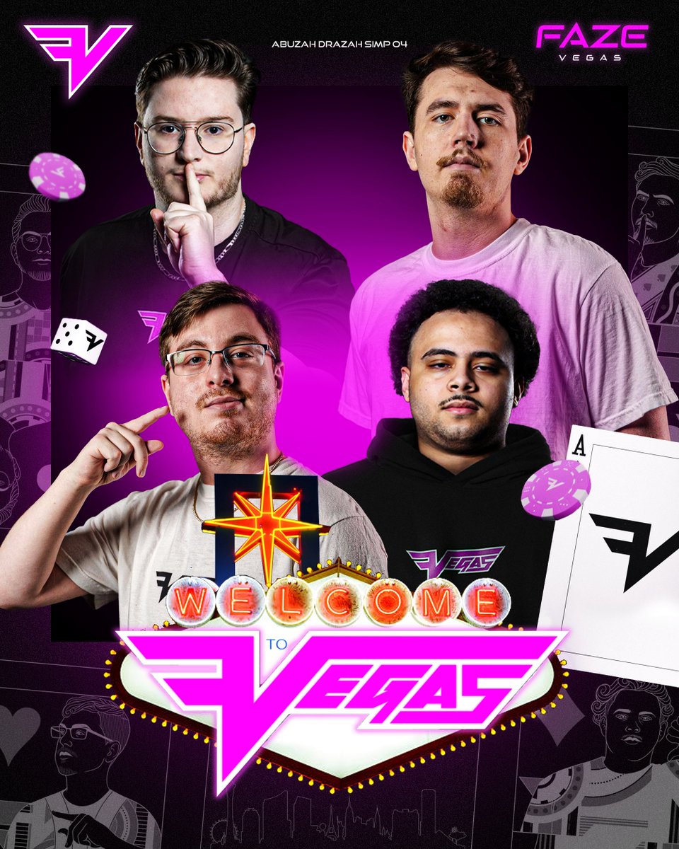 🚨 Sin City accueille les villains de la CDL 😈

<a href="/FaZe_Vegas/">FaZe Vegas</a> ouvre le bal et dévoile le PREMIER roster de la saison Black Ops 7 🎮

🃏 Simp 
🃏 04
🃏 Drazah 
🃏 Abuzah 

#FaZeUp