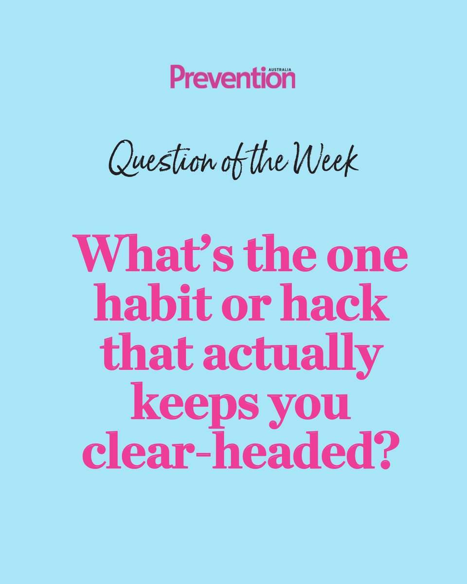 Preventionaus's tweet image. Brain fog has a kryptonite.

Drop the one small habit that reliably clears your head. Your tip might help someone else take back a better day.

#QuestionOfTheWeek #MentalClarity #FocusTips #HabitStacking #Productivity #Wellness #PreventionAU