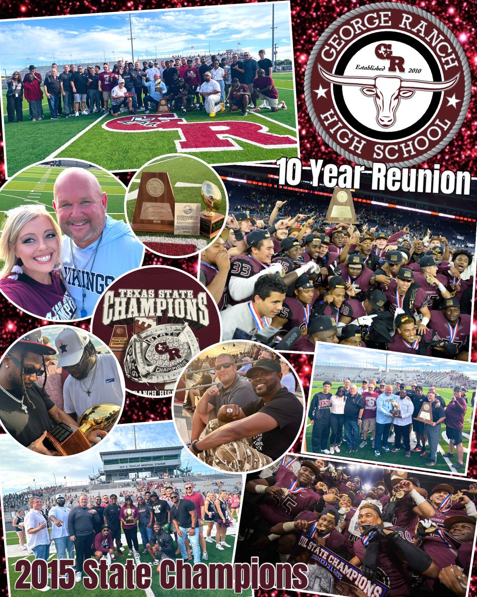 lcisdCommRel's tweet image. The GR 2015 5A-D1 State Champs came together to celebrate their 10-year anniversary! The Longhorns took on Bryan under the guidance of former GRHS State Champion Coach, Ricky Tullos. Welcoming him back and reflecting on our championship journey made this event truly special.