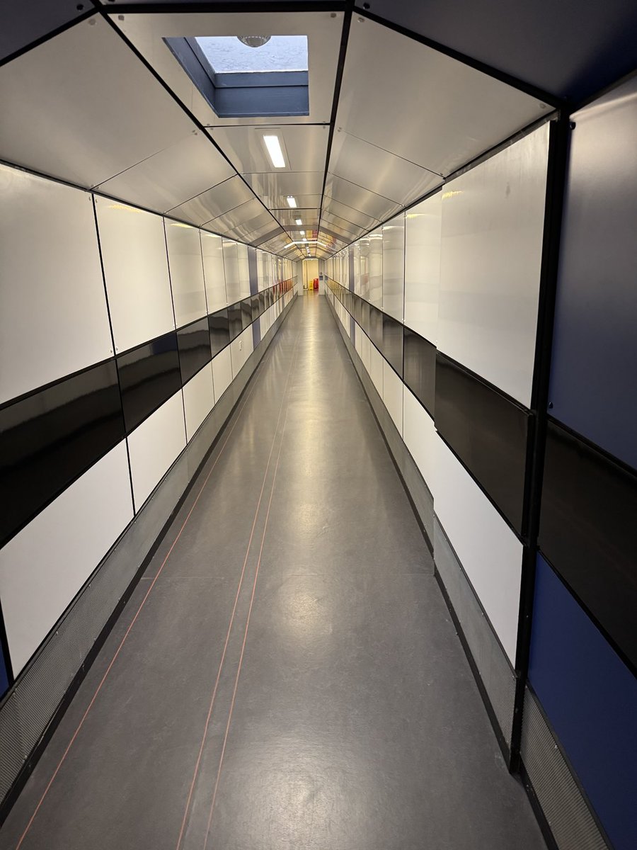 Walking underground between libraries. Not spooky at all.