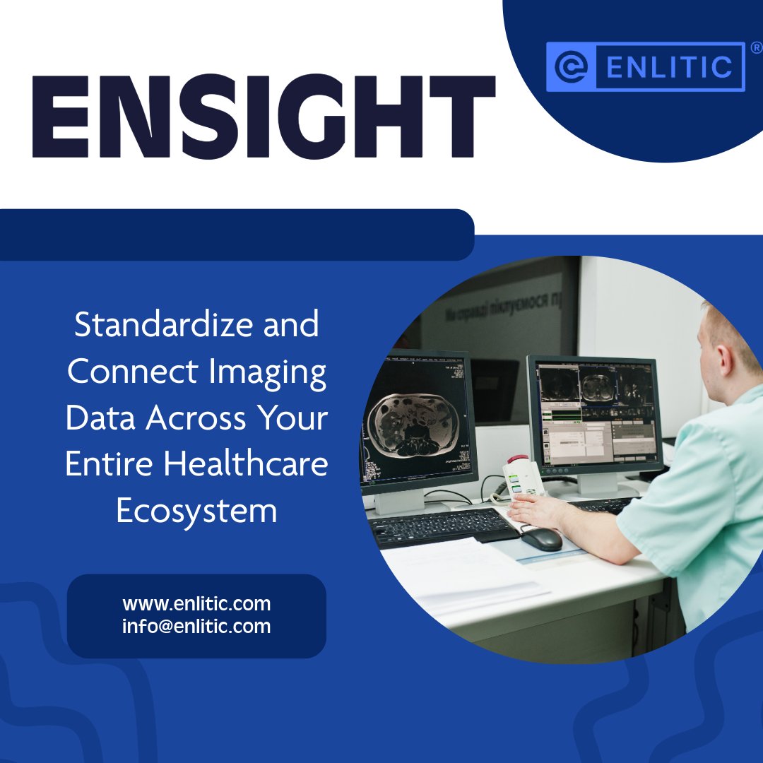 enlitic's tweet photo. Achieve true interoperability and robust health information exchange with Enlitic’s Ensight, a turnkey platform that standardizes and connects imaging data across your entire healthcare ecosystem. https://t.co/HVzF7etNlj https://t.co/At3Nwqlb95