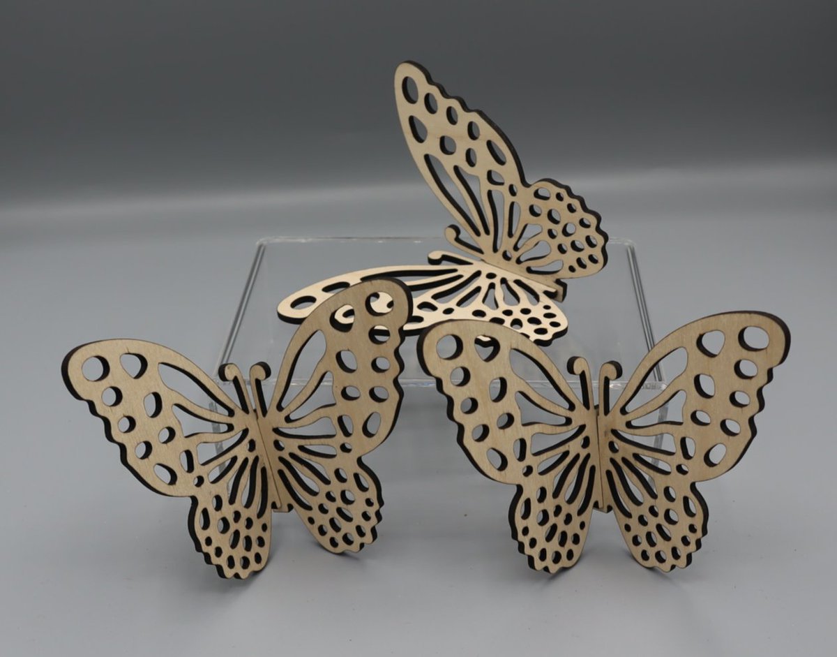 LaserShop123's tweet image. Transform  your space with our stunning Laser Cut 3D Butterflies! This delightful  3-pack features intricately designed butterflies that add a touch of  whimsy and elegance to any room.
#laserengraving #lasercutdesign #lasercutwood
laser-shop.co.uk