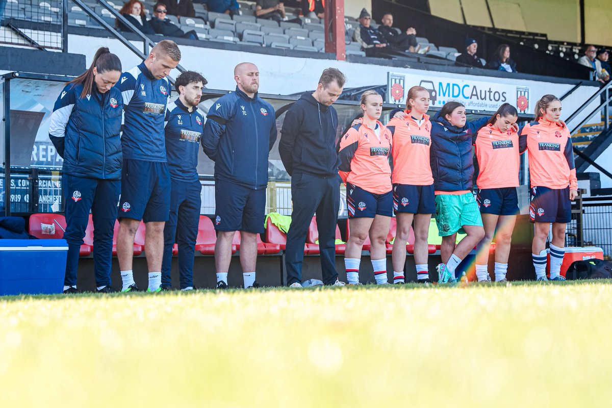 Paying tribute to Matt Beard before kick-off this afternoon. 🤍

A huge figure in the growth of the Women's game - and worked closely with members of our coaching staff during his career - we send our condolences to Matt's family and loved ones at this time. 

#bwfc