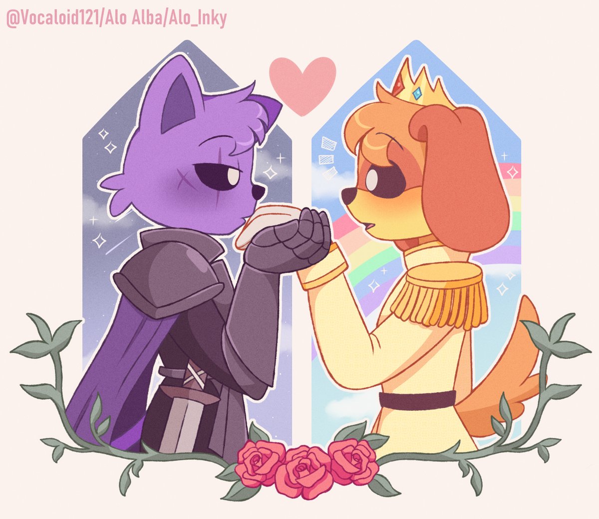 The prince and the knight 👑⚔️☀️🌙

Yes, I based it on a children's story :3💕💕
(btw I'm better now, my pharyngitis is gone :''D)

#PoppyPlaytime #catnap #dogday #daynap #SmilingCritters #SmilingCrittersFanart