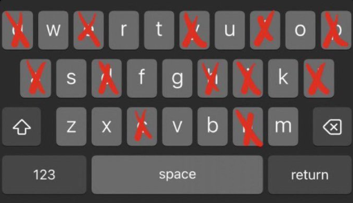 Yolozic's tweet image. Escreva seu nome sem essas letras! 
Me: o