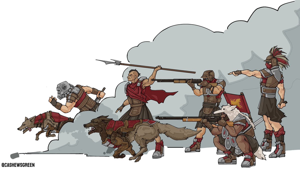 My Legion conturbenium OC : )

They lost one though

Their names are:
The Dogs: Remulus and Romus

Left to Right:
Rippa, Tavian, Pluto, Odie, and Skip