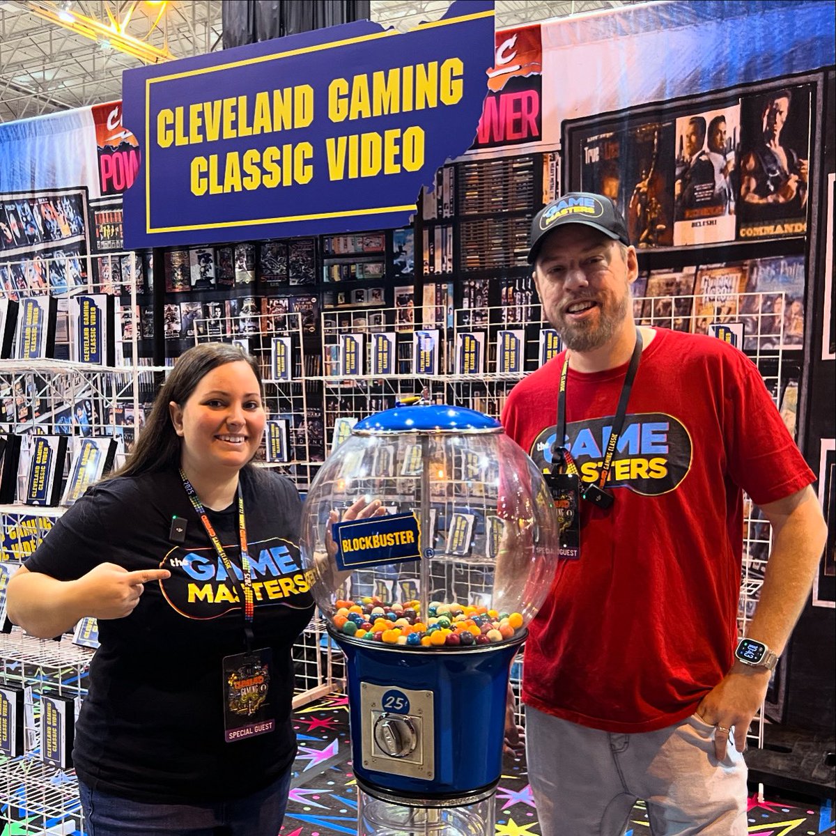 Blockbuster at a Video Game Convention?! #videogames #clevelandgamingclassic #retrogaming #thegamemasters #podcast #blockbuster #gamerahmer #thetechbuzz #games <a href="/thetechbuzz/">Stephen Heywood</a>