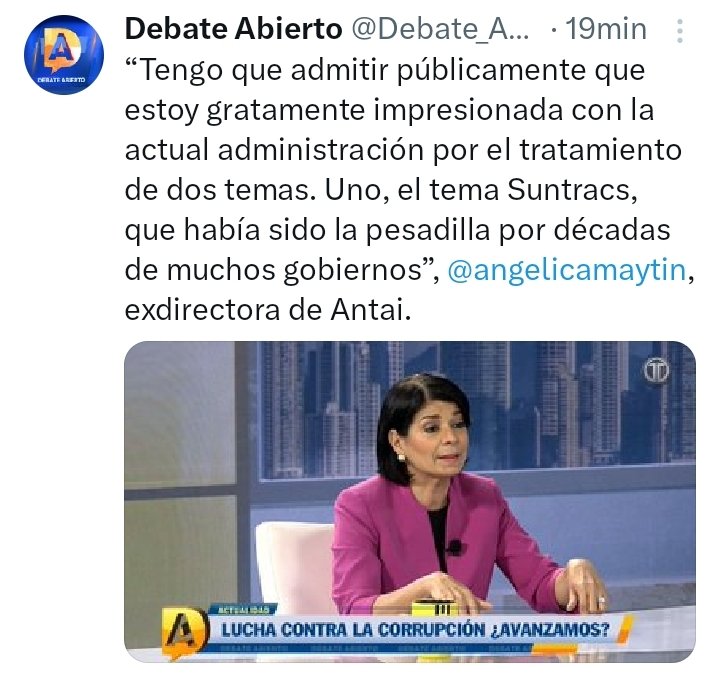 Y lo seguirá siendo para los gobiernos corruptos, violadores de derechos humanos y ladrones a los que serviste y donde acumulaste millas paseando con la plata del pueblo.
<a href="/Debate_Abierto/">Debate Abierto</a> <a href="/angelicamaytin/">Angélica Maytín Justiniani</a>