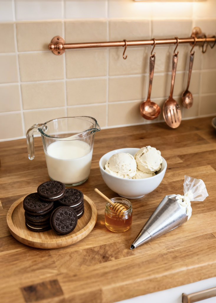 Astralship0's tweet image. 🐭 Mickey’s Oreo Cookie Shake
Disney magic in a glass!

🛒 Milk, ice cream &amp;amp; Oreos.
👩‍🍳 Blend in Milkshake mode till smooth.
✨ Top w/ whipped cream + 2 Oreos as Mickey ears.

#DisneyFood #BlenderRecipes #MickeyMouse #Astralship #fyp